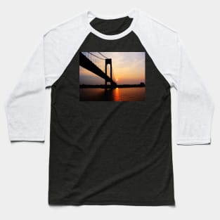 Verrazano Bridge at Dawn Baseball T-Shirt